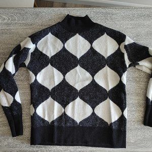 Ann Taylor Black and White Sweater